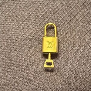 Louis Vuitton Shiny Gold Lock and Key